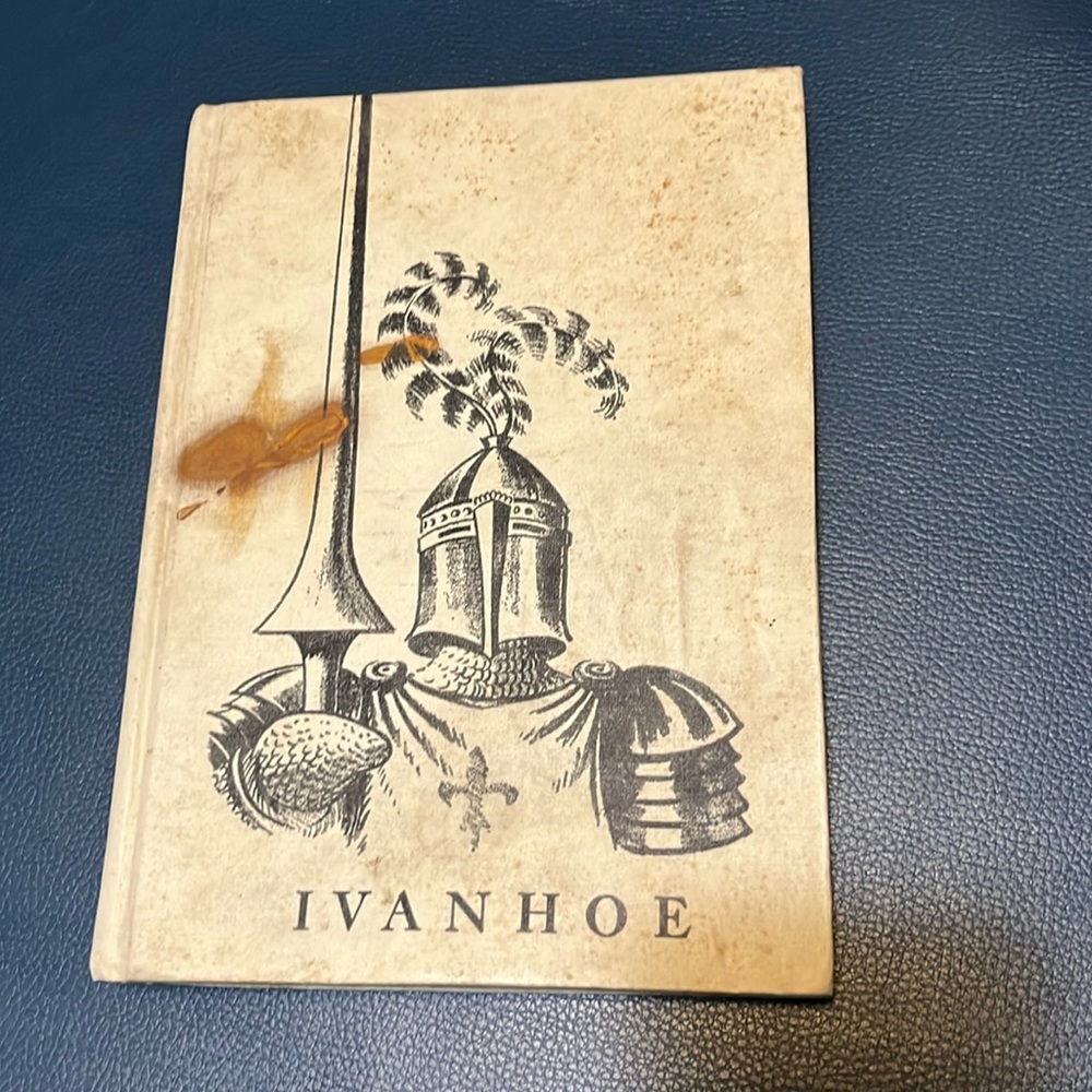 Ivanhoe Pleasure Reading Hardcover Classic Fiction Book Sir Walter Scott Vintage